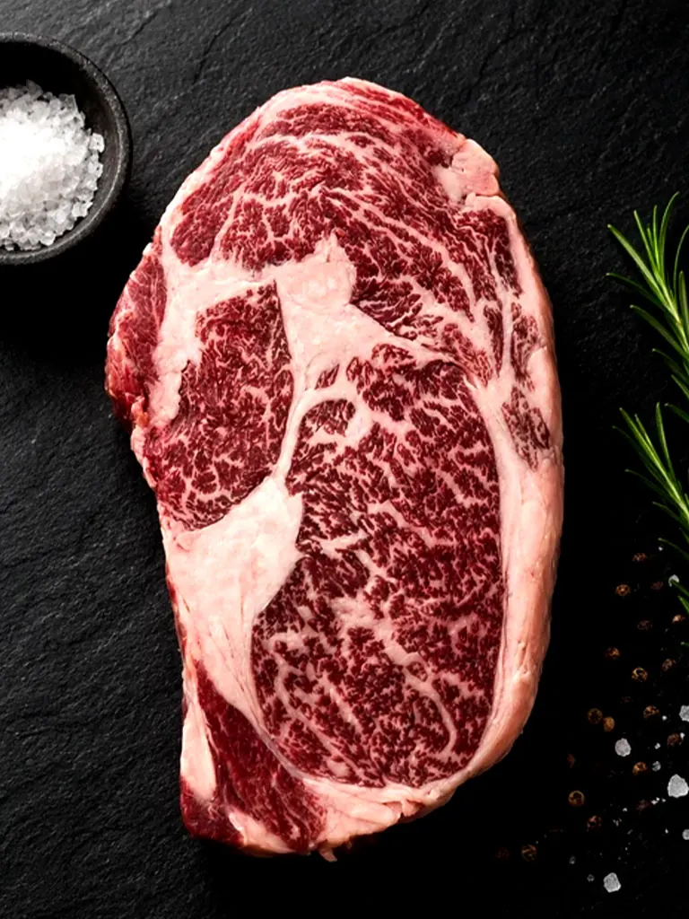 Pièce de bœuf Wagyu persillée
